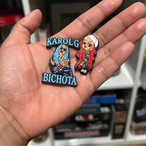 Karol G Croc Charms (total of 2 charms)